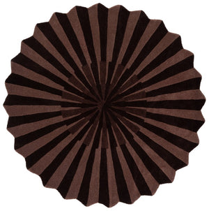 Safavieh Fifth Avenue Hand Tufted Wool Cotton Round Rug Soft Plush Pile for Living Rooms Brown FTV136T-6R