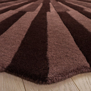 Safavieh Fifth Avenue Hand Tufted Wool Cotton Round Rug Soft Plush Pile for Living Rooms Brown FTV136T-6R