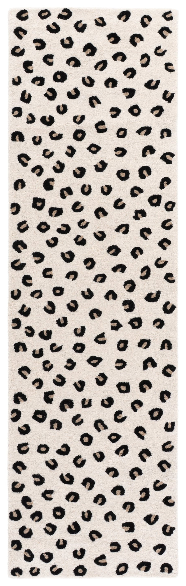 Safavieh Fifth Avenue Hand-Tufted Wool-Cotton Area Rug In Ivory & Black — Low Pile, Durable, Modern Glam Centerpiece 6'-0" x 9'-0" FTV175A-6