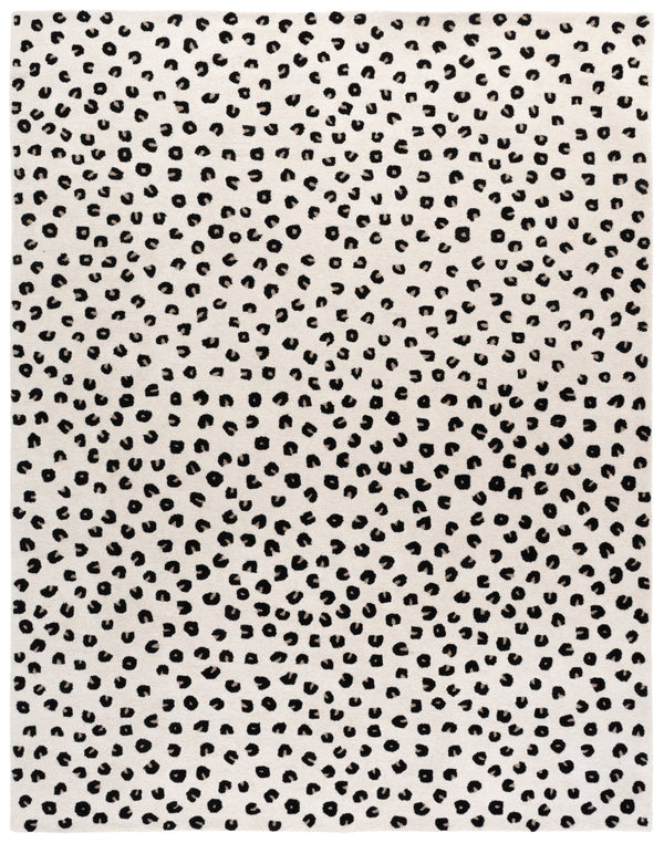 Safavieh Fifth Avenue Hand-Tufted Wool-Cotton Area Rug In Ivory & Black — Low Pile, Durable, Modern Glam Centerpiece 6'-0" x 9'-0" FTV175A-6