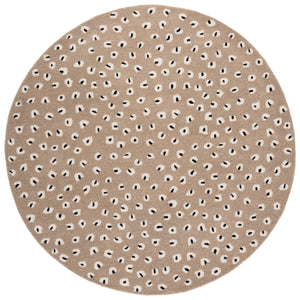 Safavieh Fifth Hand-Tufted Beige Ivory Area Rug, 80% Wool Blend, Low 3/8" Pile For Durable Soft Comfort 6'-0" x 9'-0" FTV175B-6