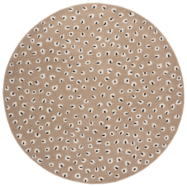 Safavieh Fifth Hand-Tufted Beige Ivory Area Rug, 80% Wool Blend, Low 3/8" Pile For Durable Soft Comfort 6'-0" x 9'-0" FTV175B-6