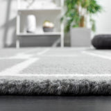 Safavieh Fifth Avenue 201 Hand Tufted 80% Wool, 10% Polyester, 10% Cotton Modern Rug Grey / Ivory FTV201F-8
