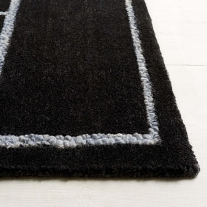 Safavieh Fifth Avenue 201 Hand Tufted 80% Wool, 10% Polyester, 10% Cotton Modern Rug Black / Ivory FTV201Z-8