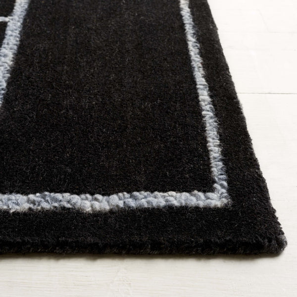 Safavieh Fifth Avenue 201 Hand Tufted 80% Wool, 10% Polyester, 10% Cotton Modern Rug Black / Ivory FTV201Z-8