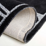 Safavieh Fifth Avenue 201 Hand Tufted 80% Wool, 10% Polyester, 10% Cotton Modern Rug Black / Ivory FTV201Z-8