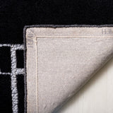 Safavieh Fifth Avenue 201 Hand Tufted 80% Wool, 10% Polyester, 10% Cotton Modern Rug Black / Ivory FTV201Z-8