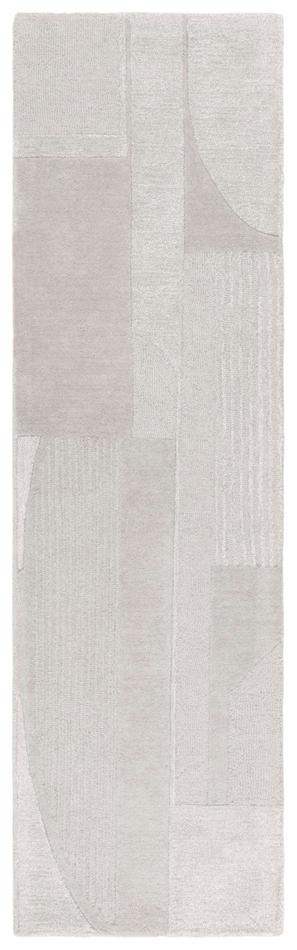 Safavieh Fifth Avenue Hand Tufted Wool Viscose Runner Geometric Grey Hallway Entryway Rug Gray 2'-3" x 8'-0" FTV251A-28