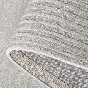 Safavieh Fifth Avenue Hand Tufted Wool Viscose Runner Geometric Grey Hallway Entryway Rug Gray 5'-0" x 8'-0" FTV251A-5
