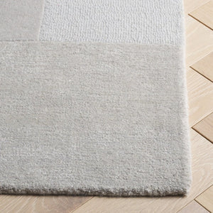 Safavieh Fifth Avenue Hand Tufted Wool Viscose Runner Geometric Grey Hallway Entryway Rug Gray 6'-0" x 9'-0" FTV251A-6