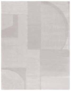 Safavieh Fifth Avenue Hand Tufted Wool Viscose Runner Geometric Grey Hallway Entryway Rug Gray 8'-0" x 10'-0" FTV251A-8