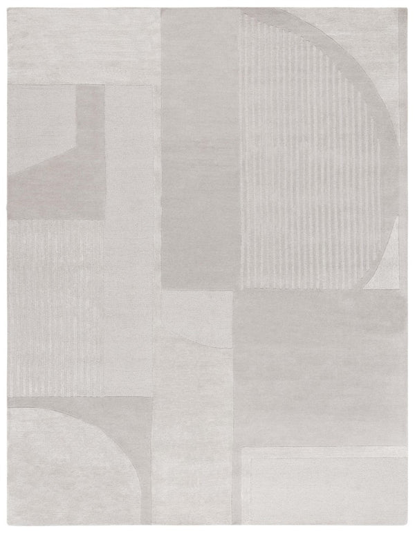 Safavieh Fifth Avenue Hand Tufted Wool Viscose Runner Geometric Grey Hallway Entryway Rug Gray 8'-0" x 10'-0" FTV251A-8