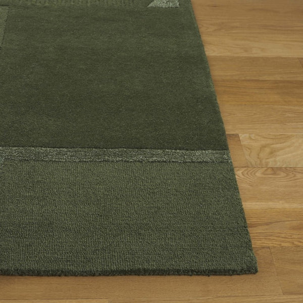 Safavieh Fifth Avenue Hand Tufted Wool Viscose Runner Geometric Grey Hallway Entryway Rug Green 2'-3" x 11'-0" FTV251Y-211