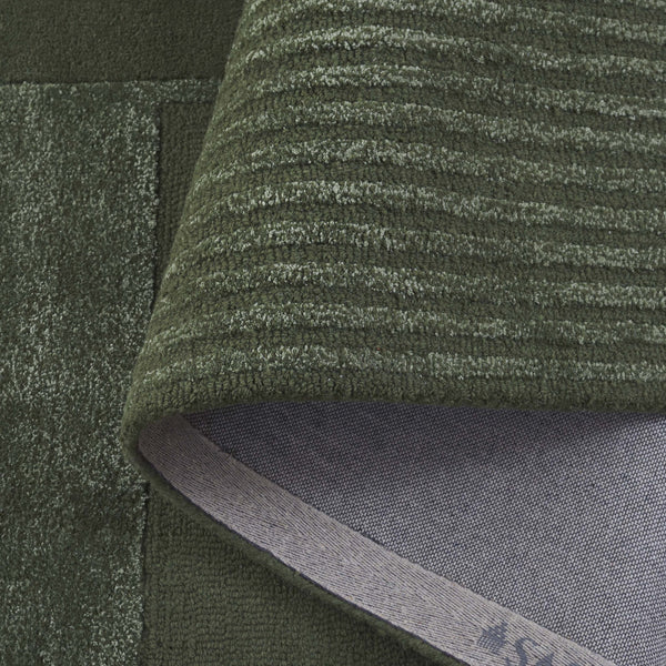 Safavieh Fifth Premium Hand-Tufted Green Area Rug — Wool-Viscose-Cotton Blend, Low-Profile 5/8" Pile, Elegant Modern Grounding For Living Spaces 9'-0" x 12'-0" FTV251Y-9