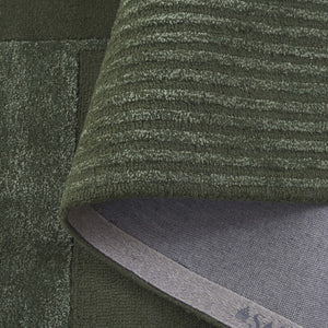 Safavieh Fifth Avenue Hand Tufted Wool Viscose Runner Geometric Grey Hallway Entryway Rug Green 5'-0" x 8'-0" FTV251Y-5