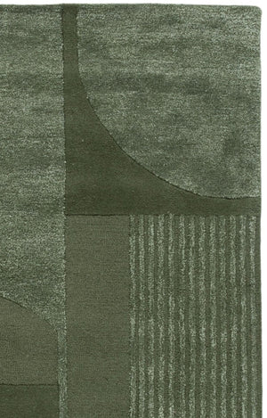 Safavieh Fifth Avenue Hand Tufted Wool Viscose Runner Geometric Grey Hallway Entryway Rug Green 6'-0" x 9'-0" FTV251Y-6