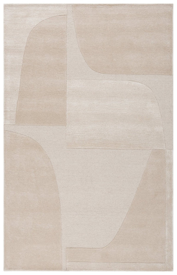 Safavieh Fifth Avenue Hand Tufted Wool Geometric Rug Warm Neutral Beige for Living Rooms FTV252B-6