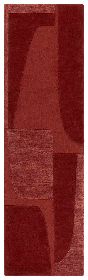 Safavieh Fifth Luxurious Hand‑Tufted Rust Wool‑Viscose Rug — Low‑Profile, Soft Texture For Modern Layered Spaces 4'-0" x 4'-0" FTV252P-4SQ