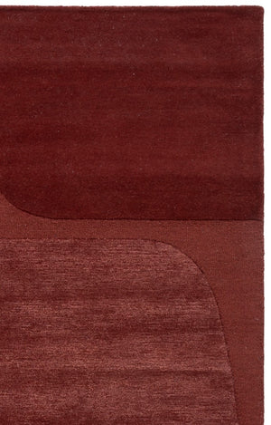 Safavieh Fifth Avenue Hand Tufted Wool Blend Area Rug Geometric Rust Pattern for Living Room FTV252P-5