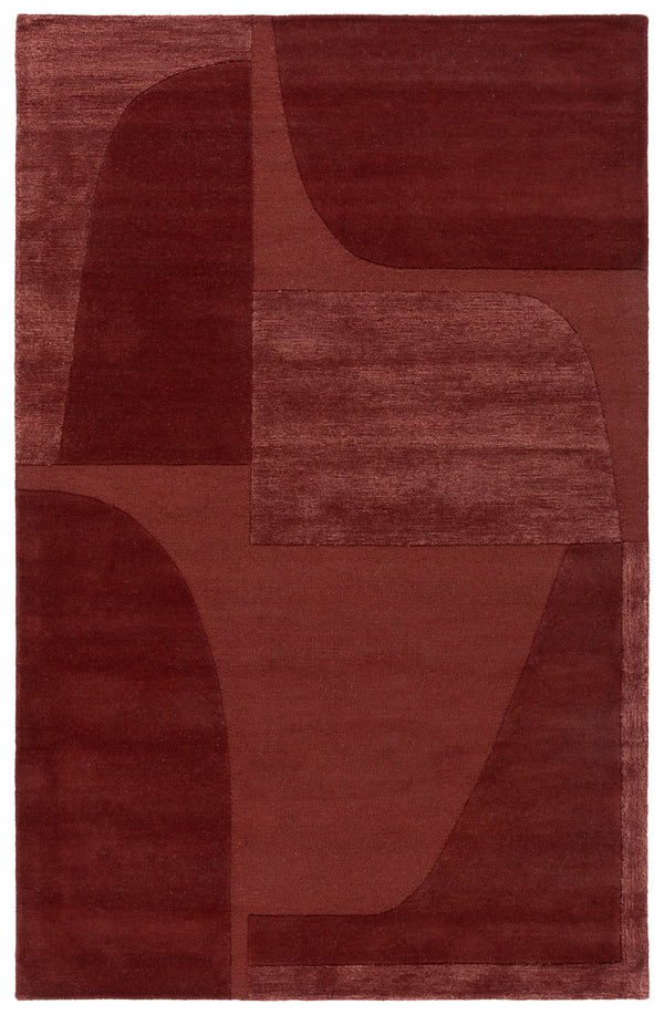Safavieh Fifth Hand‑Tufted Rust Area Rug — Wool Blend Low‑Pile, Durable Texture, Warm Modern Centerpiece 6'-0" x 8'-0" FTV252P-68