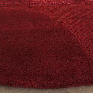 Safavieh Fifth Avenue Hand Tufted Wool Geometric Round Rug Warm Rust Bohemian Living Room FTV252P-6R