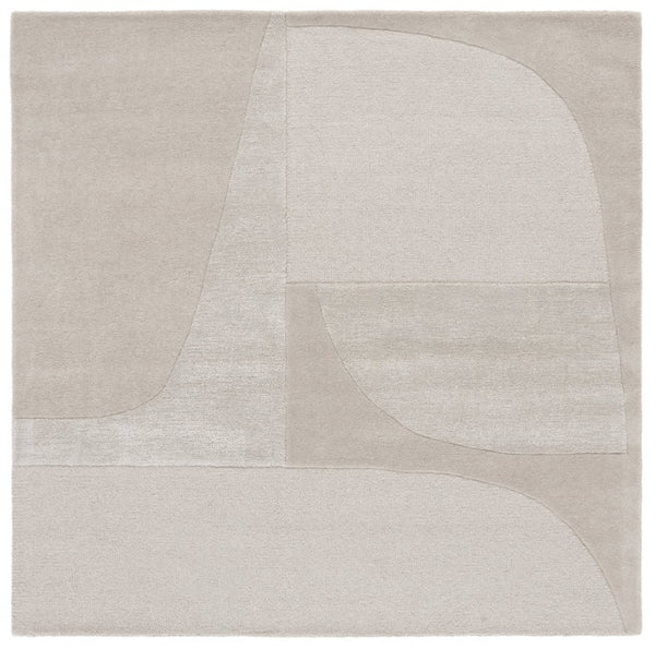 Safavieh Fifth Avenue Hand-Tufted Wool Runner Geometric Grey Hallway Rug Modern Style Gray 6'-0" x 6'-0" - Square FTV253F-6SQ