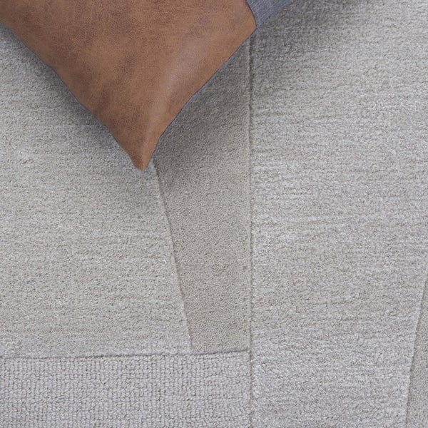 Safavieh Fifth Avenue Hand-Tufted Wool Runner Geometric Grey Hallway Rug Modern Style Gray 8'-0" x 10'-0" FTV253F-8