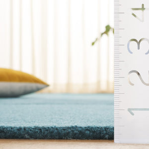 Safavieh Fifth Avenue Hand-Tufted Wool Runner Geometric Grey Hallway Rug Modern Style Blue 4'-0" x 6'-0" FTV253L-4