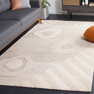 Safavieh Fifth Avenue 301 FTV301 Tufted Geometric Rug Beige / Grey FTV301B-6