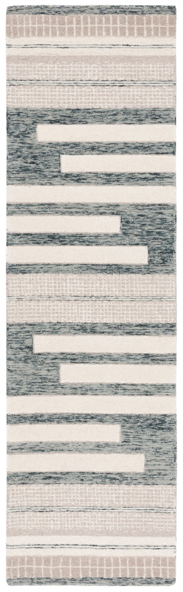 Safavieh Fifth Avenue 410 FTV410 Hand Tufted  Rug Charcoal / Ivory FTV410H-28