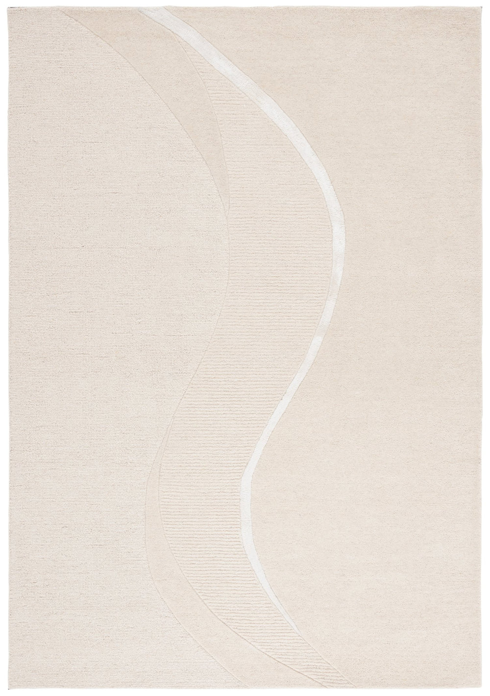 Safavieh Fifth Avenue 452a Ivory Rug - Hand-tufted Luxury 5x8 Area Rug, Chic Design For Modern Living Spaces Ivory 95% Wool,5% Viscose Ftv452a-5