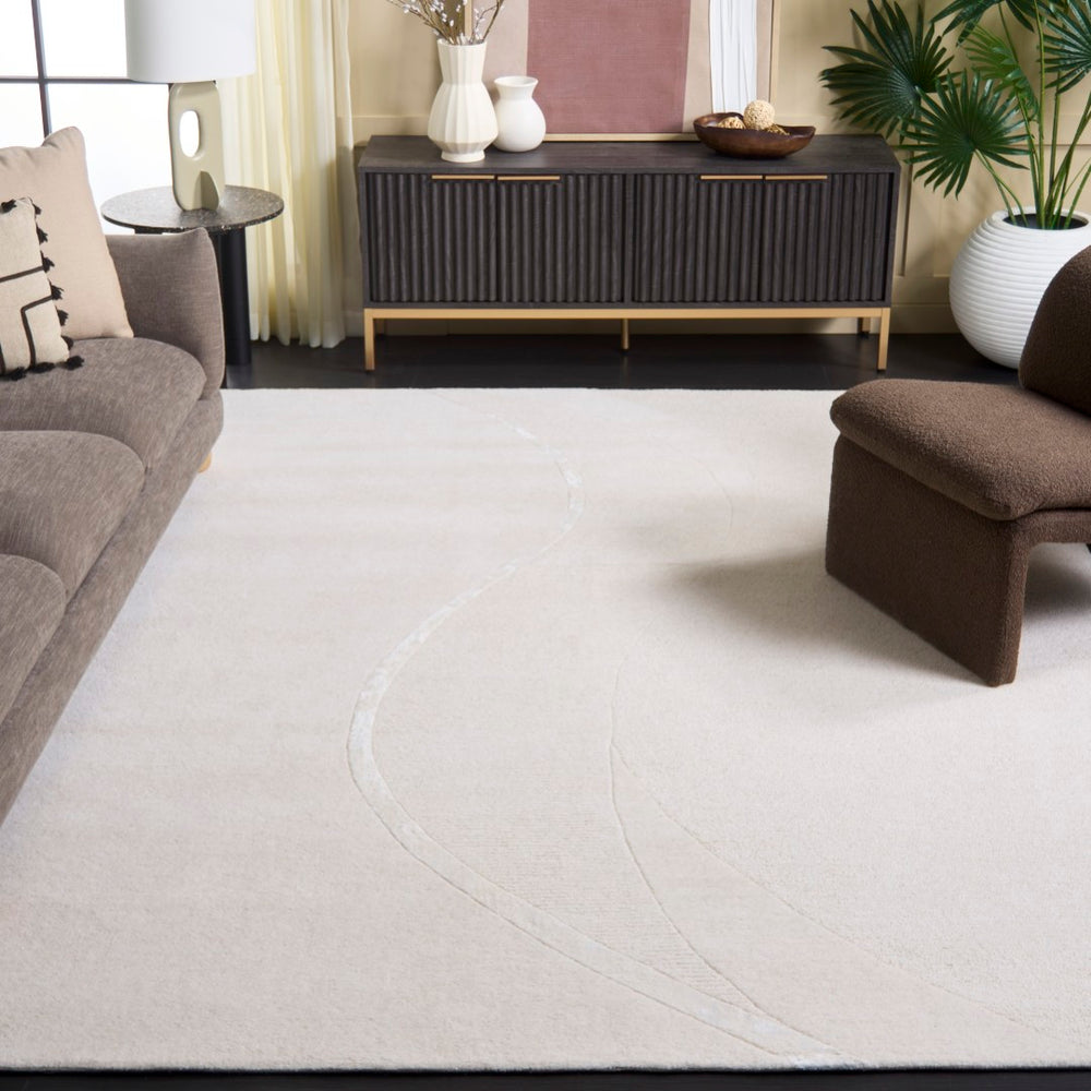 Safavieh Fifth Avenue Hand-tufted Wool Area Rug – Elegant Modern Design For Chic Home Décor And Comfort Ivory 95% Wool,5% Viscose Ftv452a-4