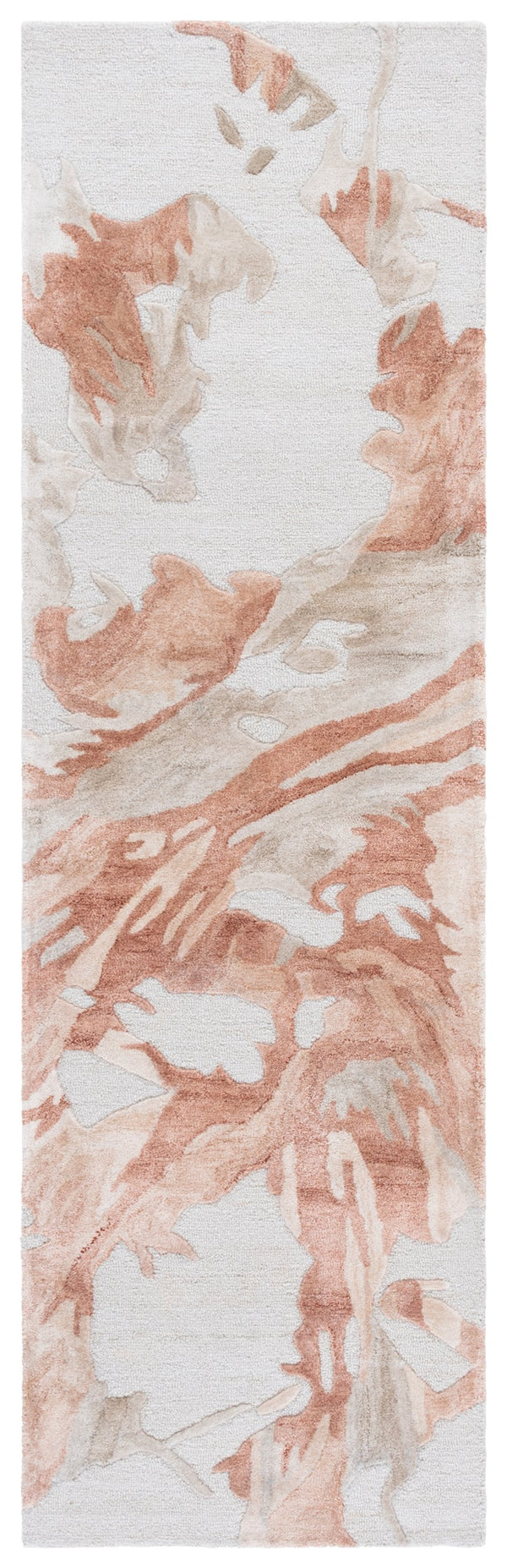 Safavieh Fifth Modern Hand-Tufted Runner In Beige And Rust Tones — Wool-Blend Low-Profile Pile, Durable Artisan Finish 2'-3" x 8'-0" FTV501B-28
