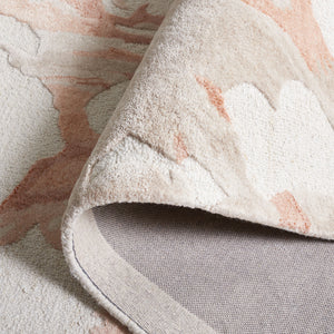 Safavieh Fifth Hand-Tufted Area Rug In Beige And Rust Tones — Low-Profile Abstract Design For Modern Spaces 3'-0" x 5'-0" FTV501B-3