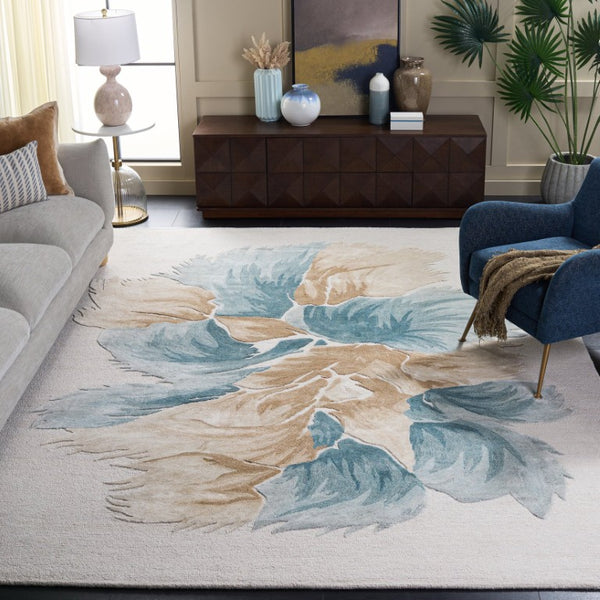 Safavieh Fifth Avenue Hand Tufted Wool Viscose Floral Area Rug for Living Room or Dining FTV503L-8