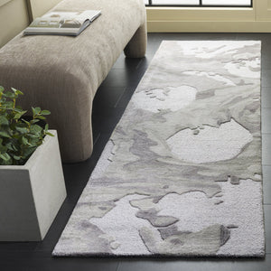 Safavieh Fifth Hand-Tufted Contemporary Grey Area Rug—Luxury Wool Blend, Low-Profile Pile, Artisanal Texture 3'-0" x 5'-0" FTV505F-3