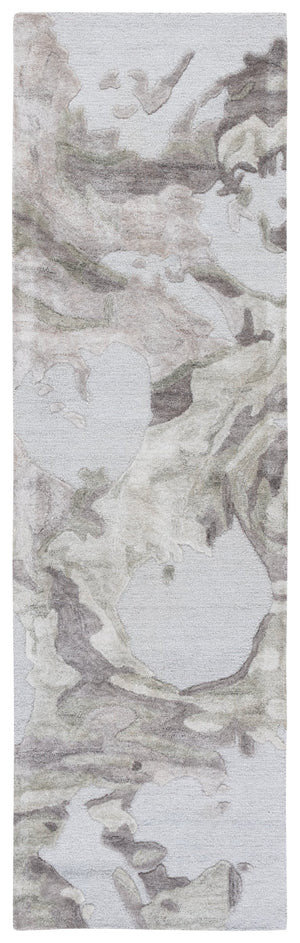 Safavieh Fifth Avenue Hand-Tufted Grey Abstract Rug — Wool Blend, Low 3/8" Pile For Modern Comfort And Durability 6'-0" x 6'-0" FTV505F-6SQ
