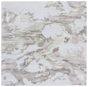 Safavieh Fifth Avenue Hand-Tufted Grey Abstract Rug — Wool Blend, Low 3/8" Pile For Modern Comfort And Durability 6'-0" x 6'-0" FTV505F-6SQ