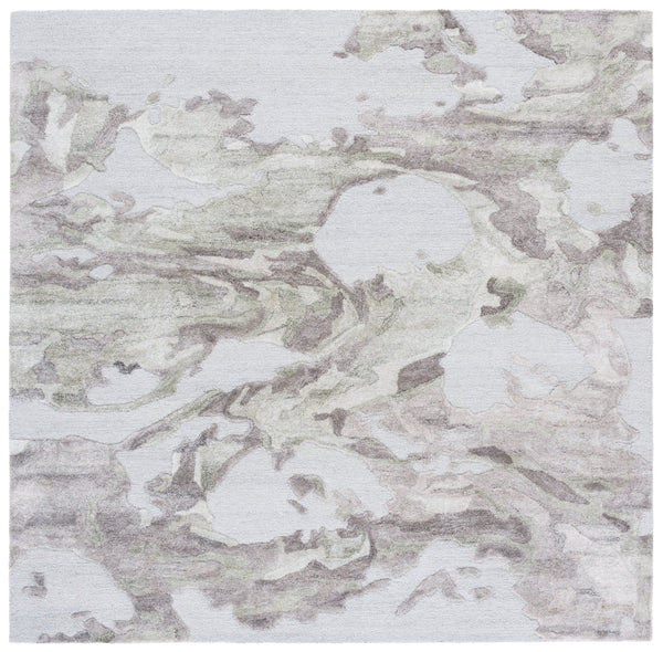 Safavieh Fifth Hand-Tufted Grey Abstract Area Rug — Soft Wool Blend, Low Pile, Subtle Sheen For Modern Homes 8'-0" x 10'-0" FTV505F-8