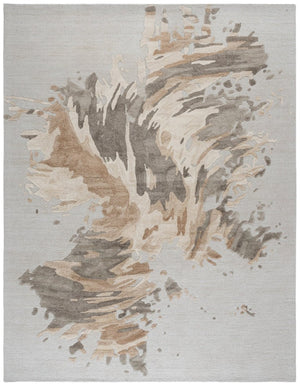Safavieh Fifth Avenue Hand-Tufted Wool Blend Abstract Area Rug for Living and Dining Rooms Beige FTV506E-8