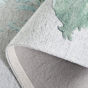 Safavieh Fifth Hand-Tufted Wool-Blend Accent Rug In Grey And Light Blue Abstract Design For Cozy Modern Rooms 3'-0" x 5'-0" FTV506L-3
