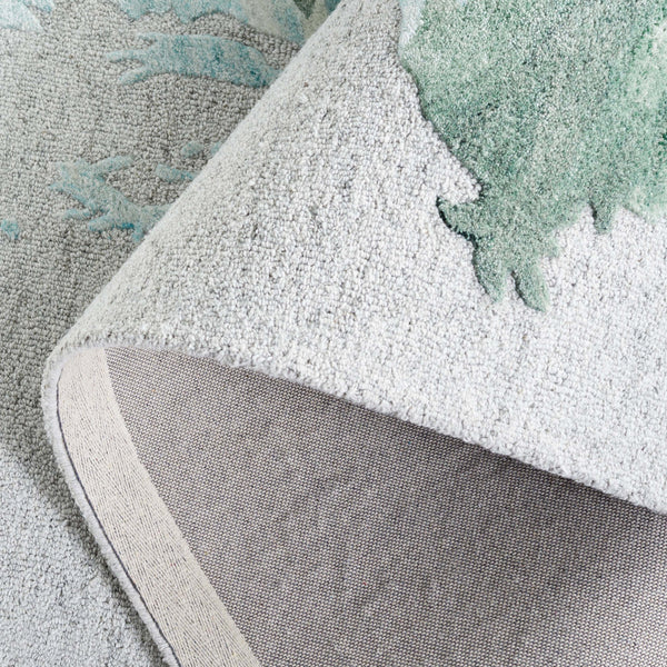 Safavieh Fifth Hand-Tufted Wool-Blend Accent Rug In Grey And Light Blue Abstract Design For Cozy Modern Rooms 3'-0" x 5'-0" FTV506L-3