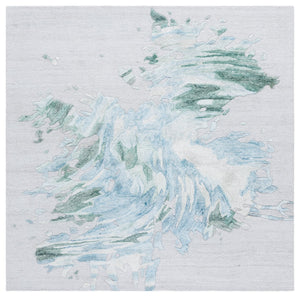 Safavieh Fifth Hand-Tufted Wool-Blend Accent Rug In Grey And Light Blue Abstract Design For Cozy Modern Rooms 3'-0" x 5'-0" FTV506L-3