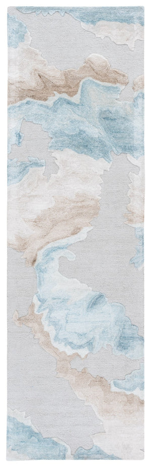 Safavieh Fifth Avenue Hand-tufted Area Rug – Modern Abstract Design For Stylish Living Spaces & Offices Grey ,Beige 55% Wool,20% Polyester,15% Viscose,10% Cotton Ftv508f-4