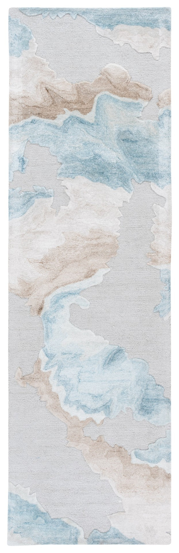 Safavieh Fifth Avenue Hand-tufted Area Rug – Modern Abstract Design For Stylish Living Spaces & Offices Grey ,Beige 55% Wool,20% Polyester,15% Viscose,10% Cotton Ftv508f-4