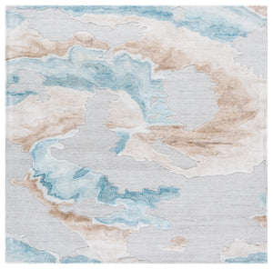 Safavieh Fifth Avenue Hand-tufted Area Rug – Modern Abstract Design For Stylish Living Spaces & Offices Grey ,Beige 55% Wool,20% Polyester,15% Viscose,10% Cotton Ftv508f-4