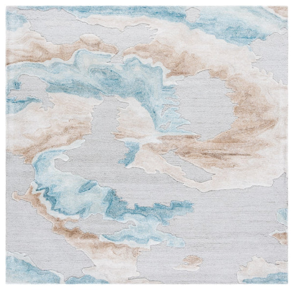 Safavieh Fifth Avenue Hand-tufted Area Rug – Modern Abstract Design For Stylish Living Spaces & Offices Grey ,Beige 55% Wool,20% Polyester,15% Viscose,10% Cotton Ftv508f-4