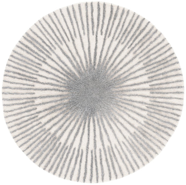 Safavieh Fifth Avenue 551f Modern Area Rug - Hand-tufted Luxury In Stylish Neutral Tones For Any Room Decor Ivory ,Grey 50% Wool,30% Pet Yarn,20% Cotton Ftv551f-3r