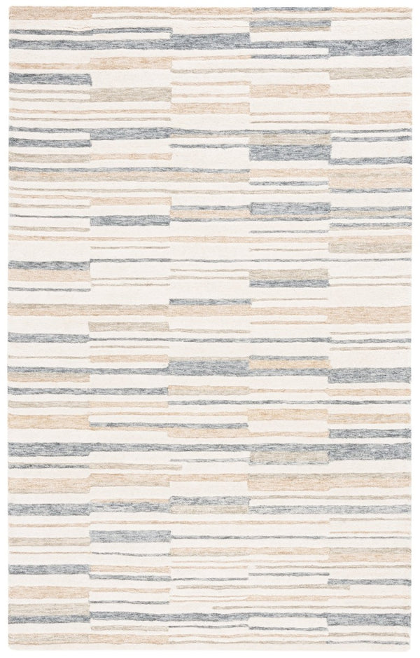 Safavieh Fifth Avenue Hand-Tufted Wool Cotton Runner Rug for Hallways and Entryways Ivory Beige 5'-0" x 8'-0" FTV602A-5