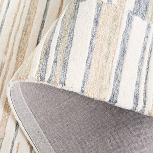 Safavieh Fifth Avenue Hand-Tufted Wool Cotton Runner Rug for Hallways and Entryways Ivory Beige 6'-0" x 9'-0" FTV602A-6